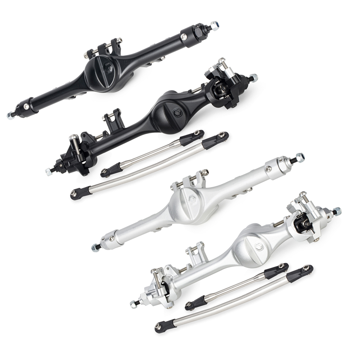 Rc Crawler Axle Parts - Алюминиевый передний и задний комплект с
