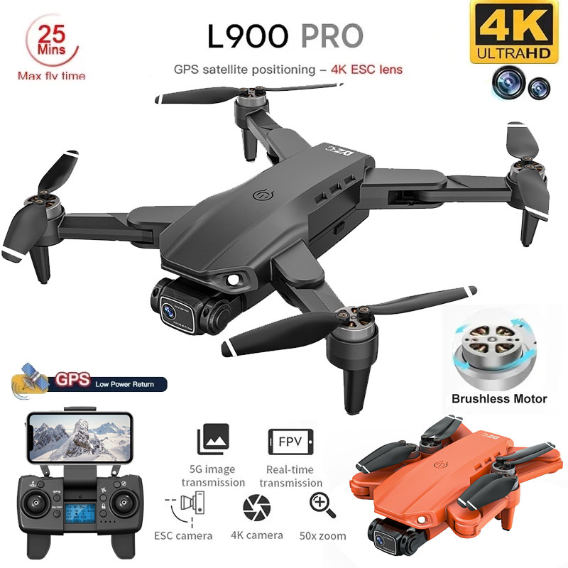 Dron Rc Quadcopter - Квадрокоптер L900 Pro складной с GPS