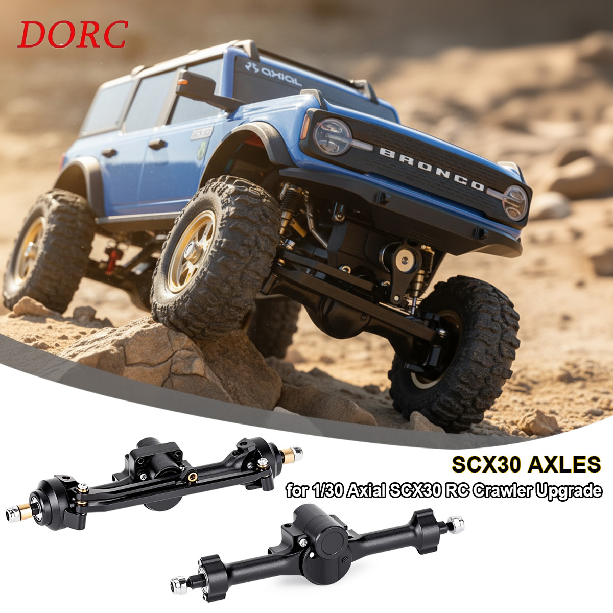 Rc Crawler Axle Parts - Комплект передних и задних осей SCX30