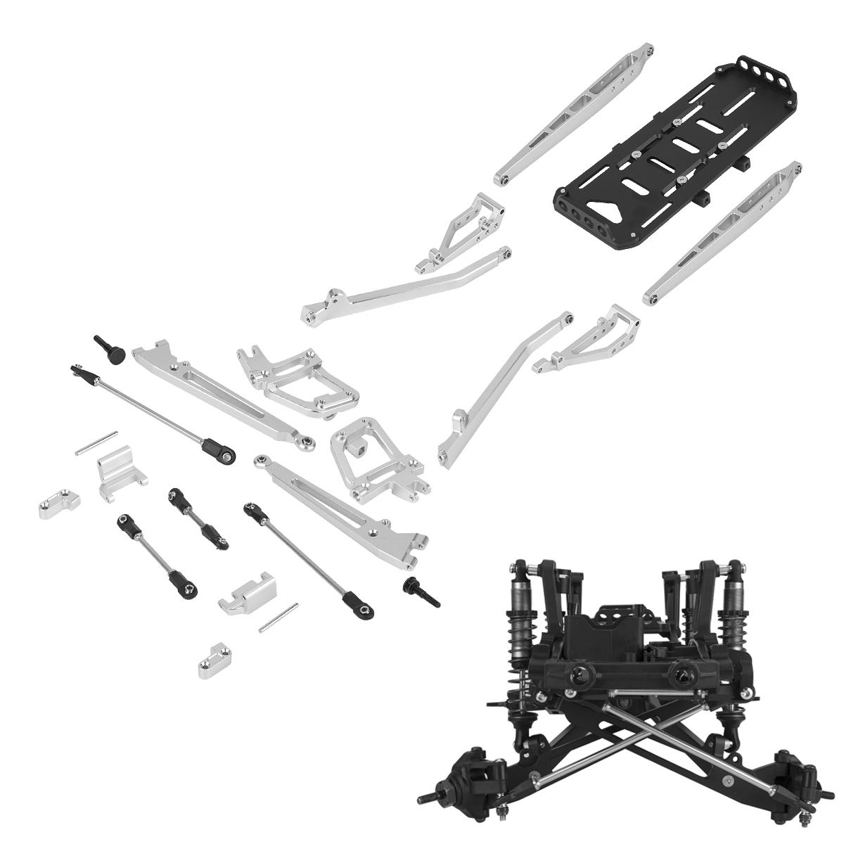 Rc Crawler Axle Parts - Алюминиевый комплект подвески SCX10 II Twin