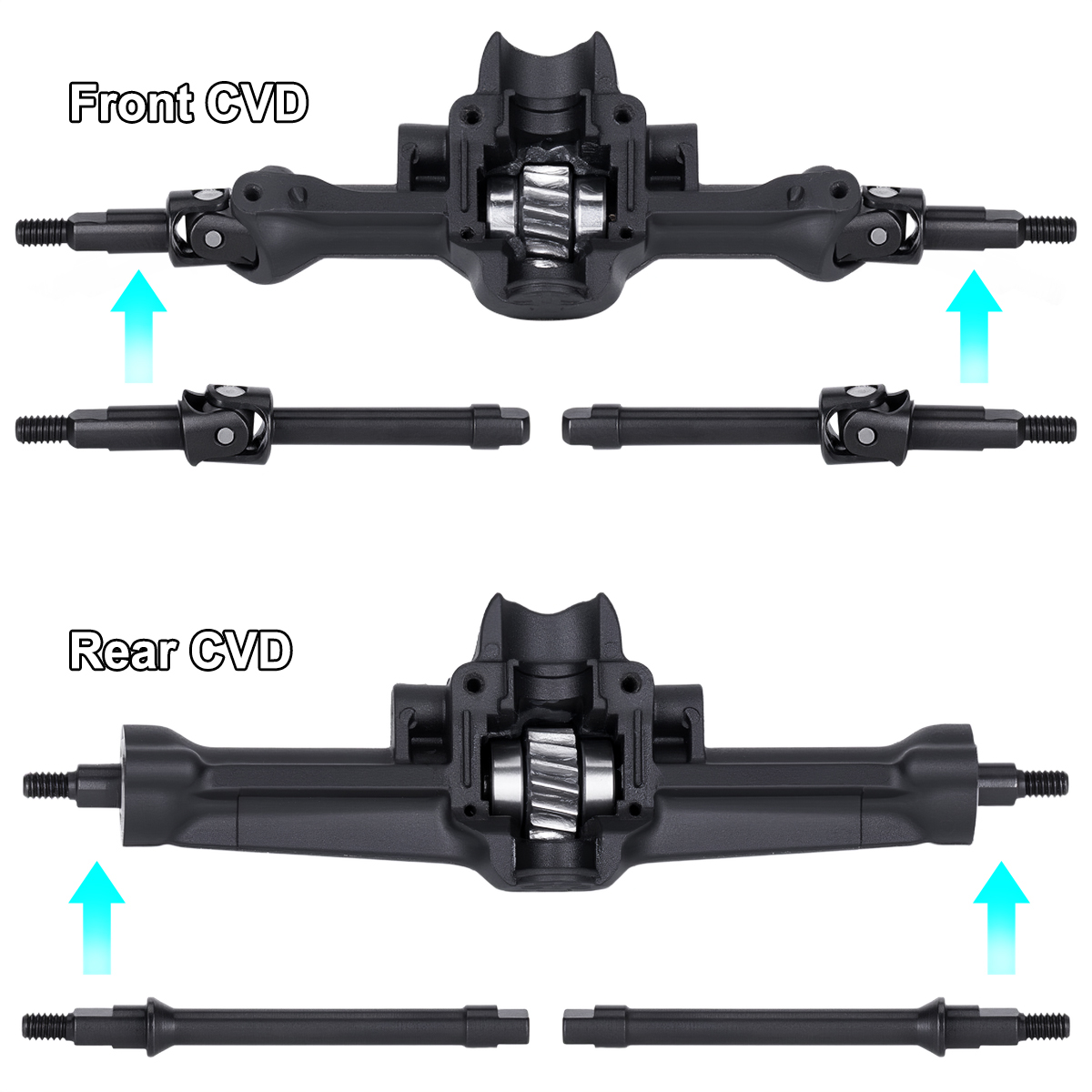 Rc Crawler Axle Parts - Комплект из 4 стальных передних и