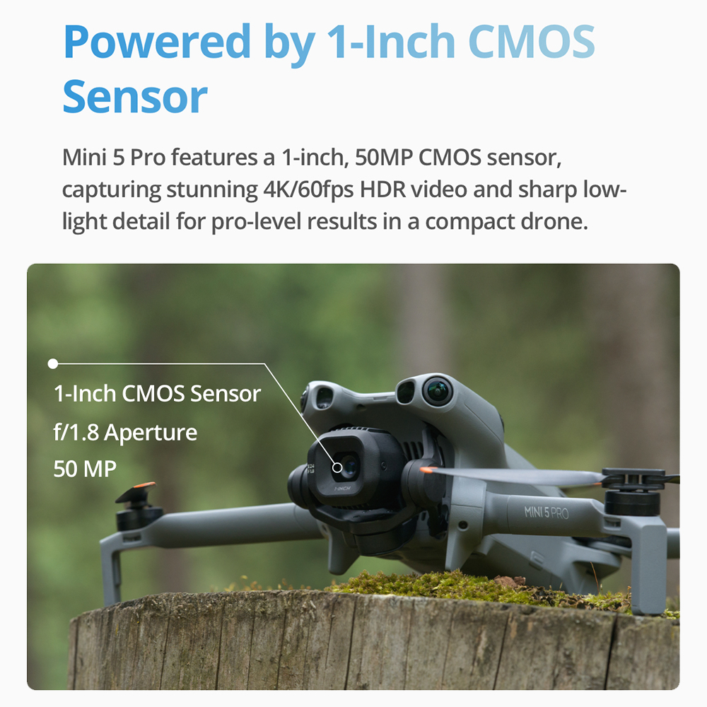 Комплект дронов DJI Mini 5 Pro – обзор и цена Fpv Camera Cmos