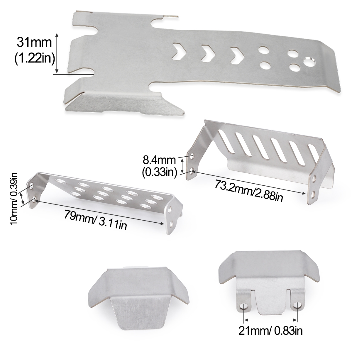 Защита шасси из нержавеющей ст – обзор и цена Rc Crawler Axle Parts