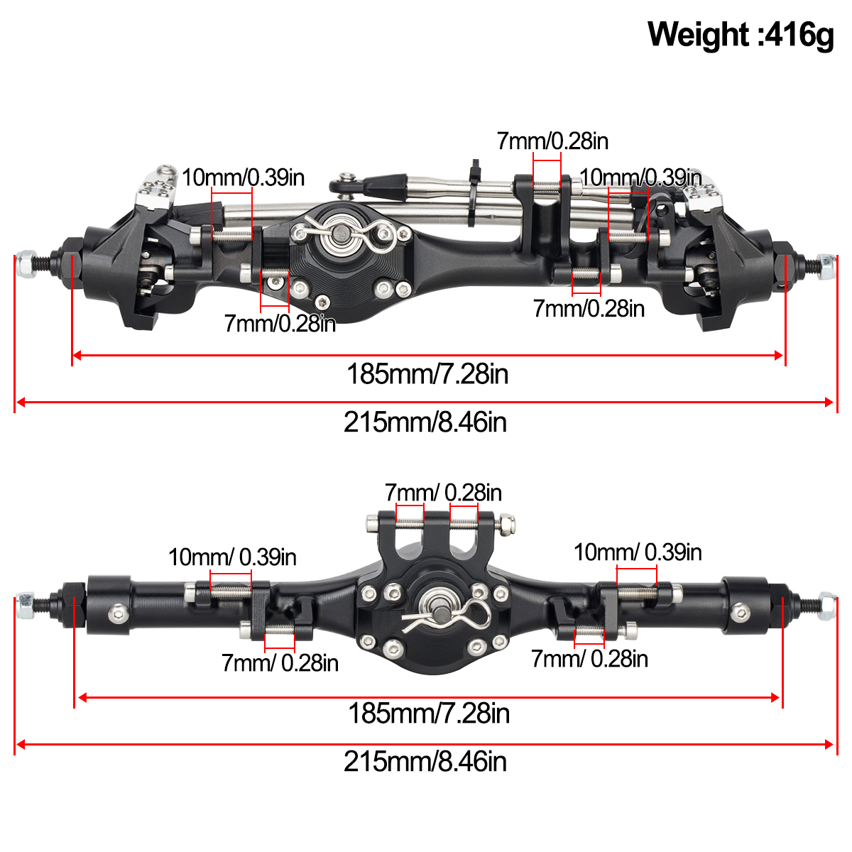 Алюминиевый передний и задний  – обзор и цена Rc Crawler Axle Parts