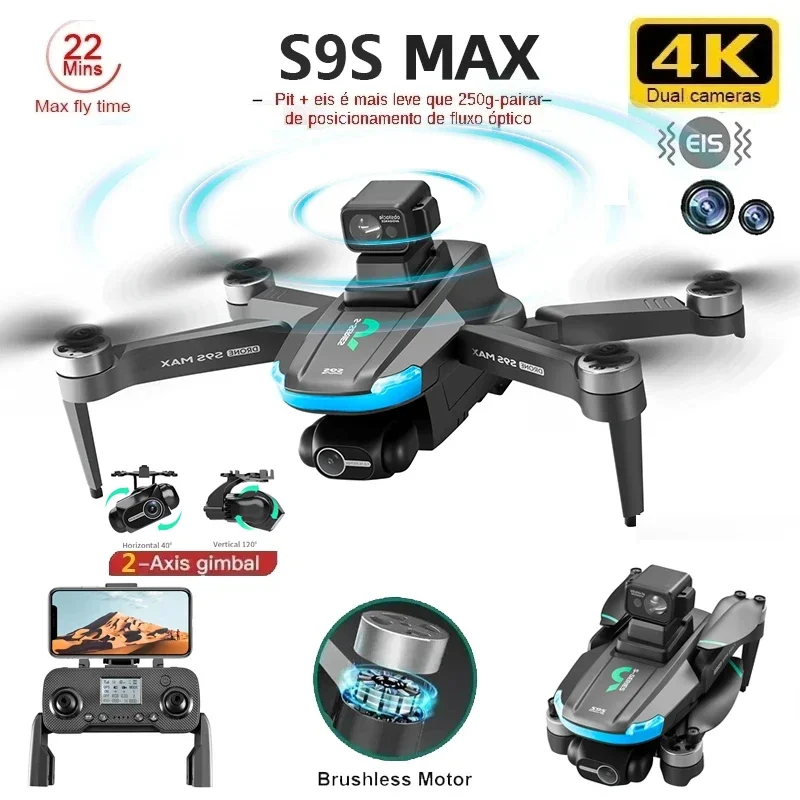 НОВЫЙ S9S MAX MINI Drone 4K 2- – обзор и цена Dron Rc Quadcopter