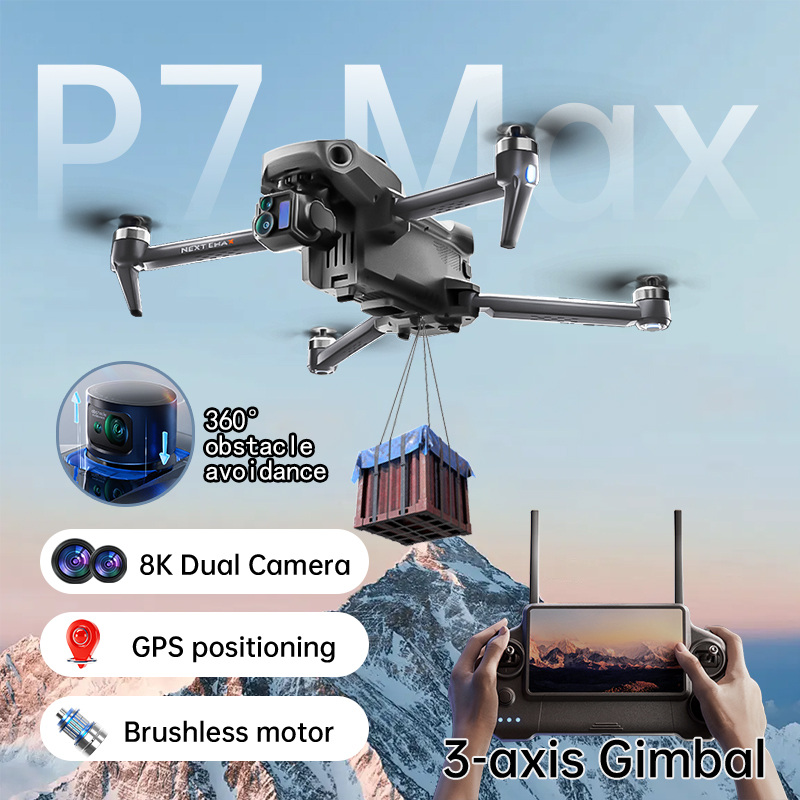 НОВЫЙ Дрон P7 Max 8K Камера GP – обзор и цена Dron Rc Quadcopter