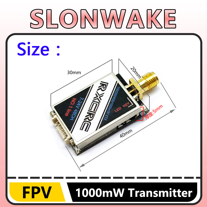 SLONWAKE 5.8G 48CH 1W VTX 100/ – обзор и цена Drone Rc Receiver And Transmitter