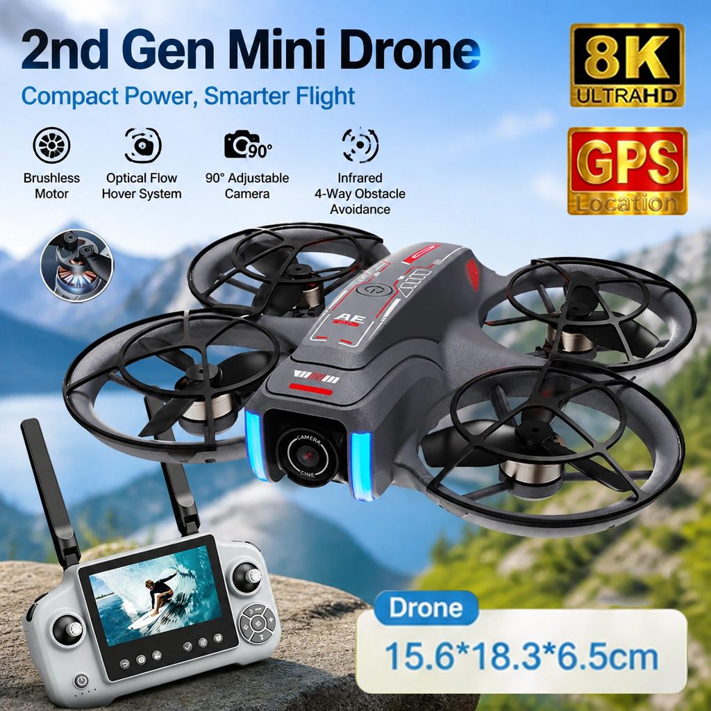 Мини-дрон AE21 с двумя камерам – обзор и цена Dron Rc Quadcopter