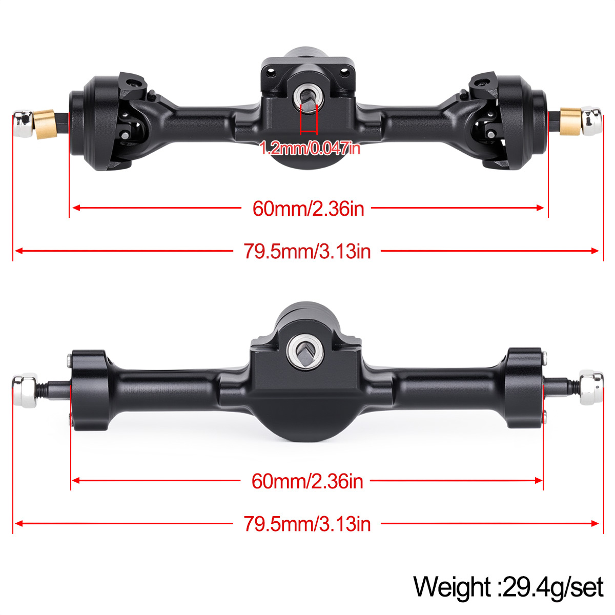 Комплект передних и задних осе – обзор и цена Rc Crawler Axle Parts
