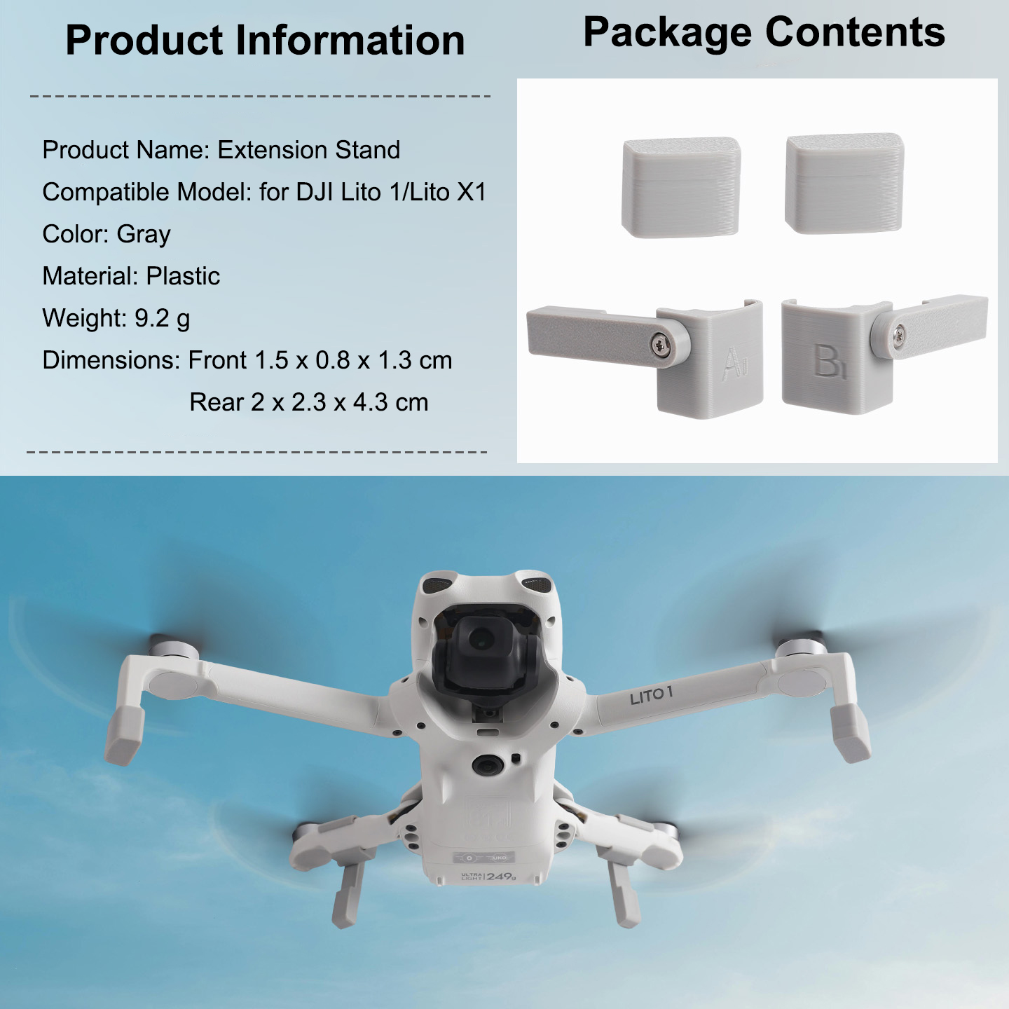 Удлинитель шасси для дрона DJI – обзор и цена Drone Dji Rc N1